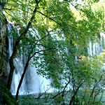Breiter Wasserfall bei Plitwitzer Seen