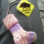 TB Sockendiebe mit Wildschweinschild und Stricksocke