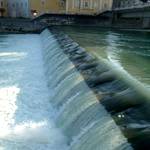 Staustufe bei Zusammenfluss Steyr mit Enns