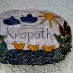 Nett gestaltetes Hausschild mit Entenfamilie