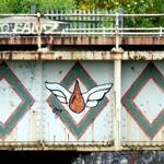 Alte Eisenbahnbruecke ueber dem Kanal