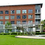 Park mit Spiralbruecke