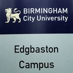 Schild der Uni Edgbaston Campus