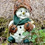 Kleiner laechelnder Schneemann