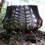 Huebscher Behaelter fuer Gartenabfaelle