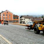 Langtransport eines Maibaums