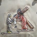 Kreuzwegstation 6 mit bildlicher Darstellung