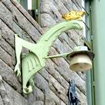 Lampenhalter in Drachenform