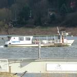 2 kleine Personenfaehren auf der Elbe