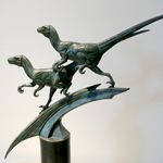 Modell von 2 Sauriern