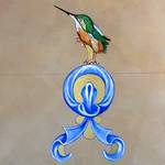 Vogelbild im Turm bei der Karlsbruecke