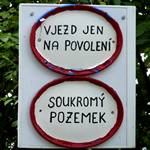 Tschechisches Verbotsschild