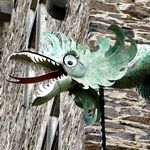 Drache als Regenspeier