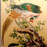 Fasan als Malerei an der Wand